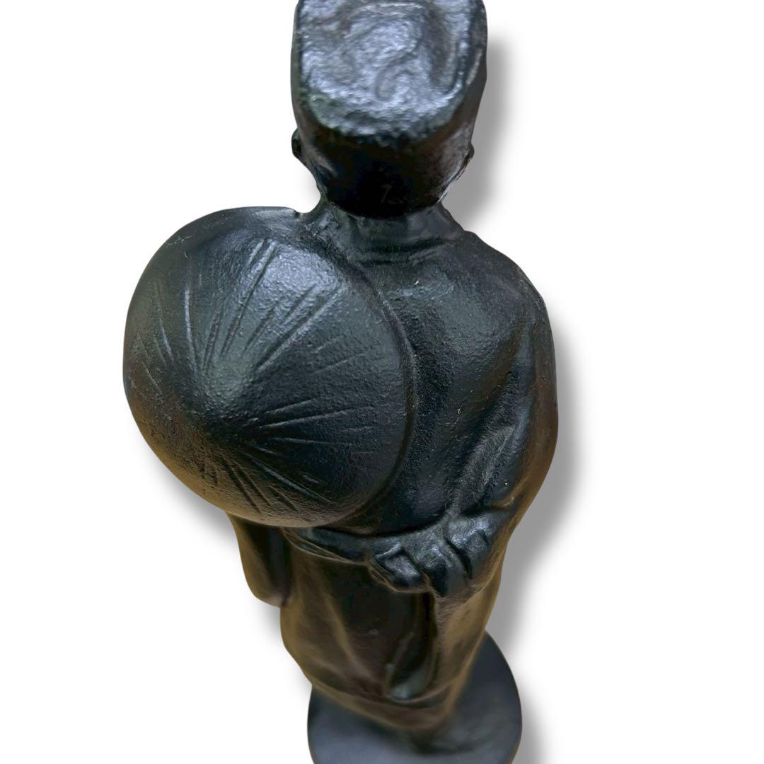 未使用】盛岡 南部鉄器 松尾芭蕉 像 20㎝ 南部鉄器会館購入品の通販は