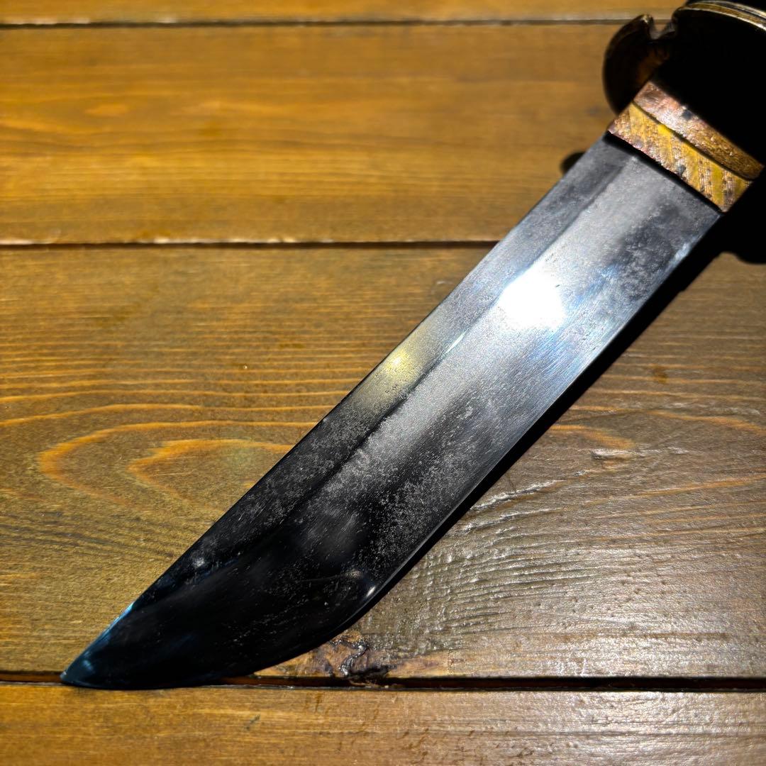 日本刀残欠クラフトナイフNo.73 三条小鍛冶宗近 拵 裏銘あり