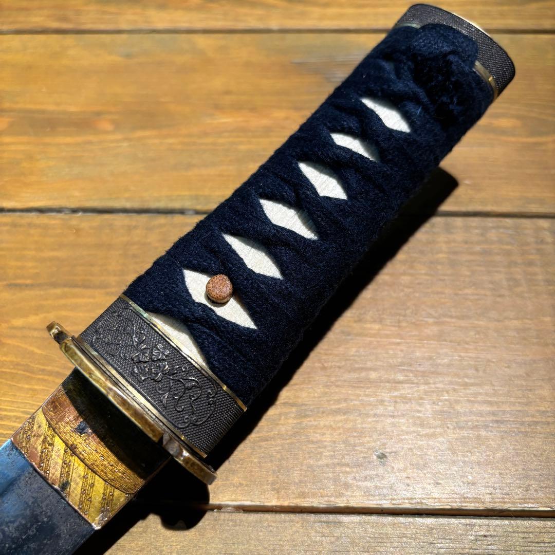 日本刀残欠クラフトナイフNo.73 三条小鍛冶宗近 拵 裏銘あり