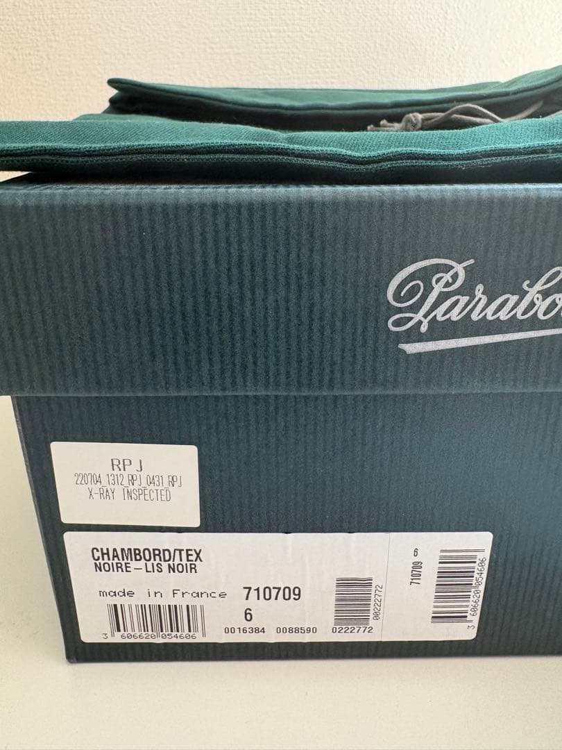 Paraboot CHAMBORD シャンボード　6 ブラック　ノワール