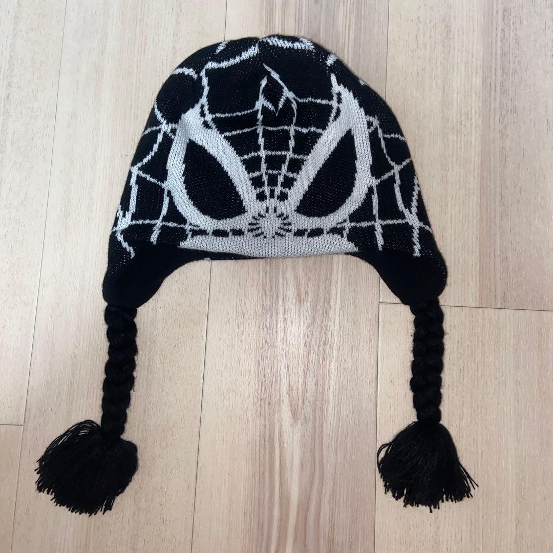 fuckthisindustry スパイダーマン ビーニー 黒
