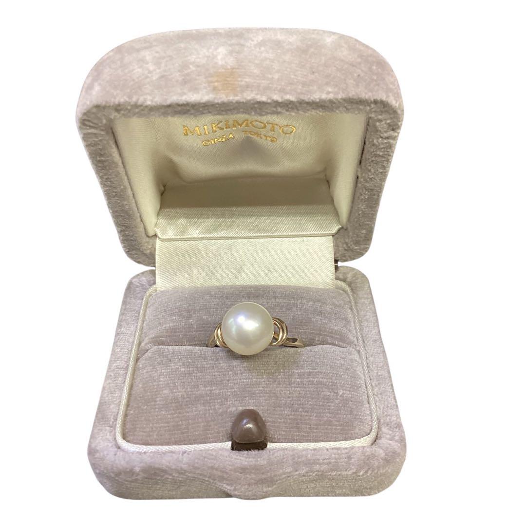 ★MIKIMOTO★K14 パールリング【9.3㎜珠】