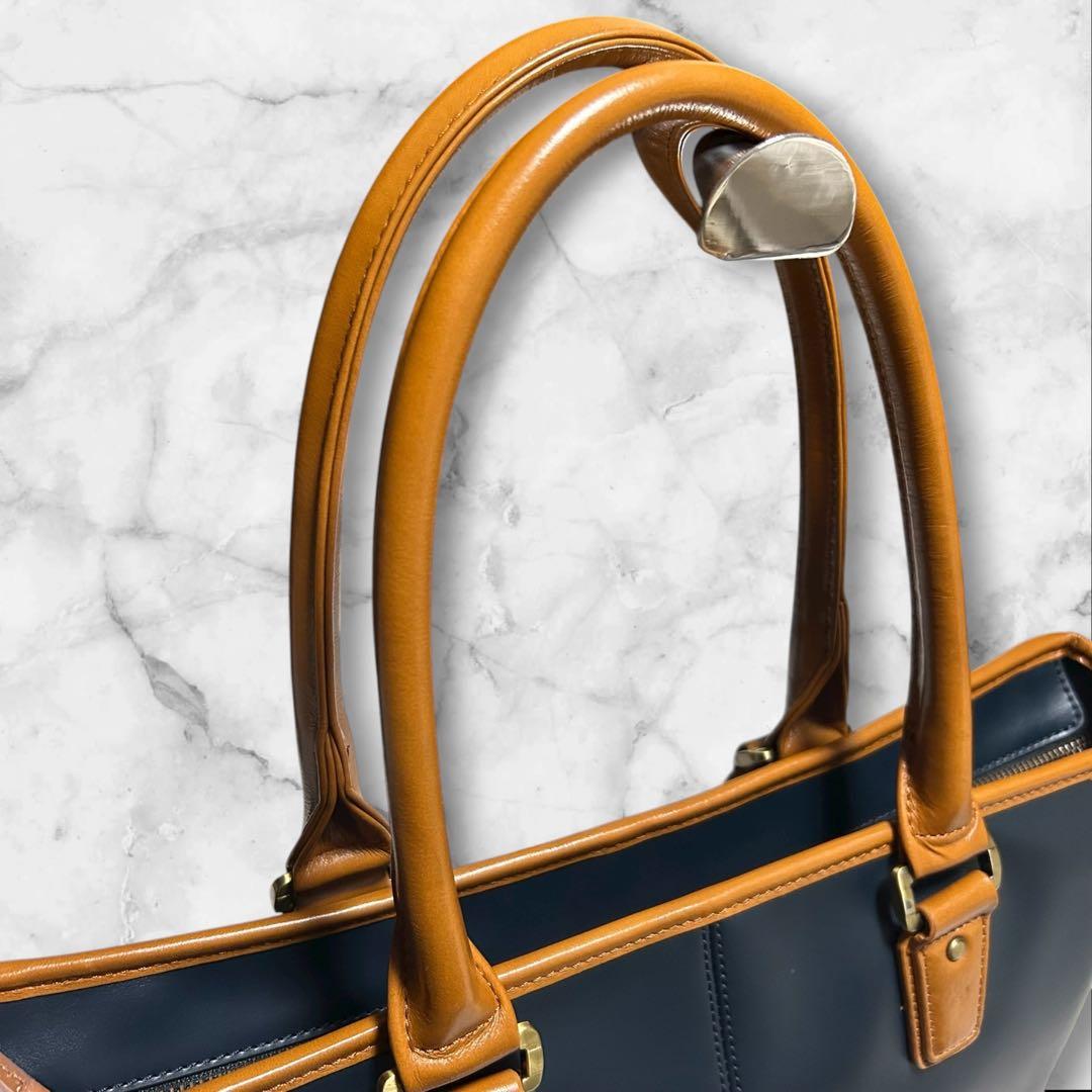 まちゃる 新品未使用】GOLD MEN ビジネスバッグ　トートバッグ　レザ