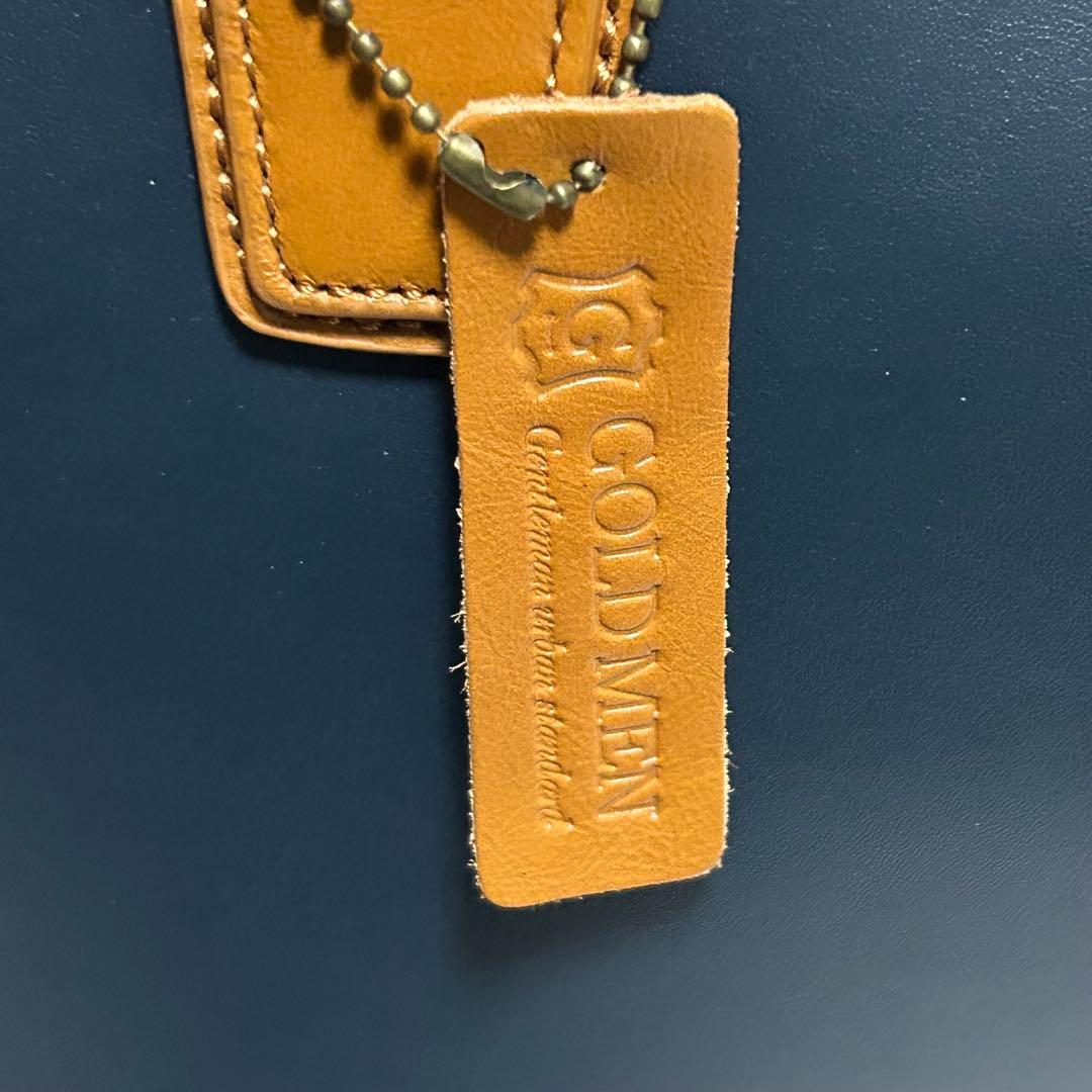 まちゃる 新品未使用】GOLD MEN ビジネスバッグ　トートバッグ　レザ