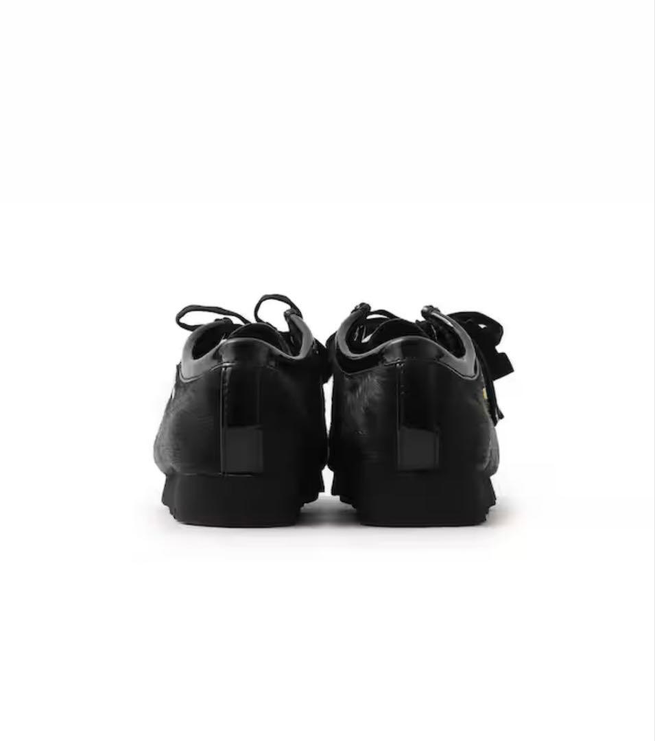 クラークス ワラビー ブラック ヘア オン ブラックアイパッチ アトモス