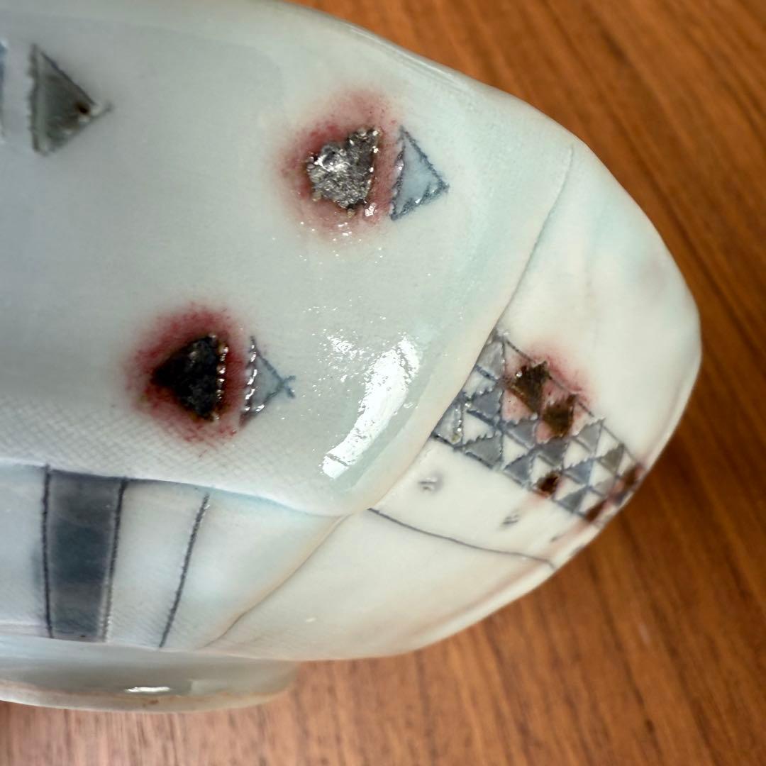 ⑥砥部焼　生石窯　西山千代子　貼り合わせ