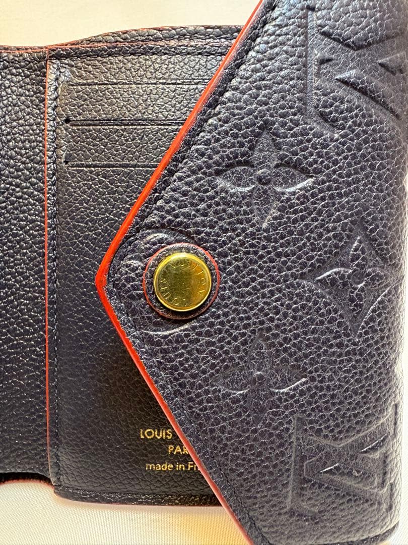 ルイヴィトンモノグラムアンプラント ポルトフォイユ ゾエ 三つ折り財布 RFID