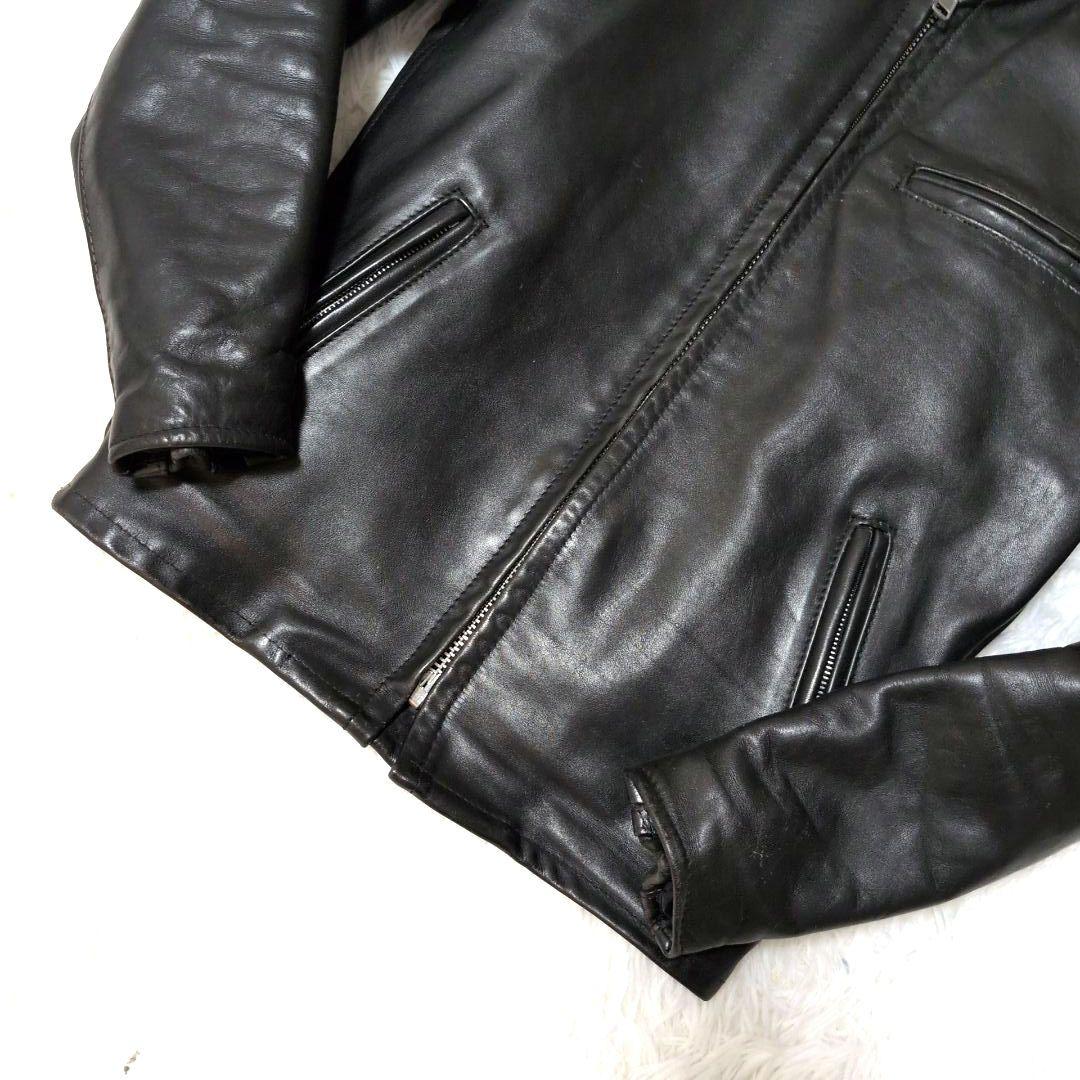✨美品✨ショット ライダースジャケット ダブル ボアライナー 34 641
