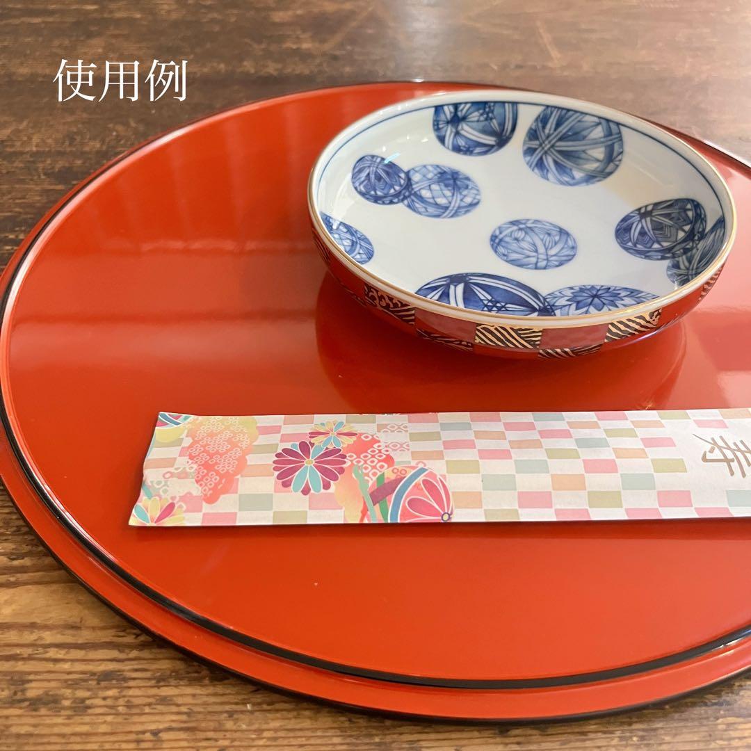 輪島塗３枚セット円形漆器膳 （布着本堅地）丸盆 輪島塗3枚セット形漆器膳 （布着本堅地）丸盆 3枚