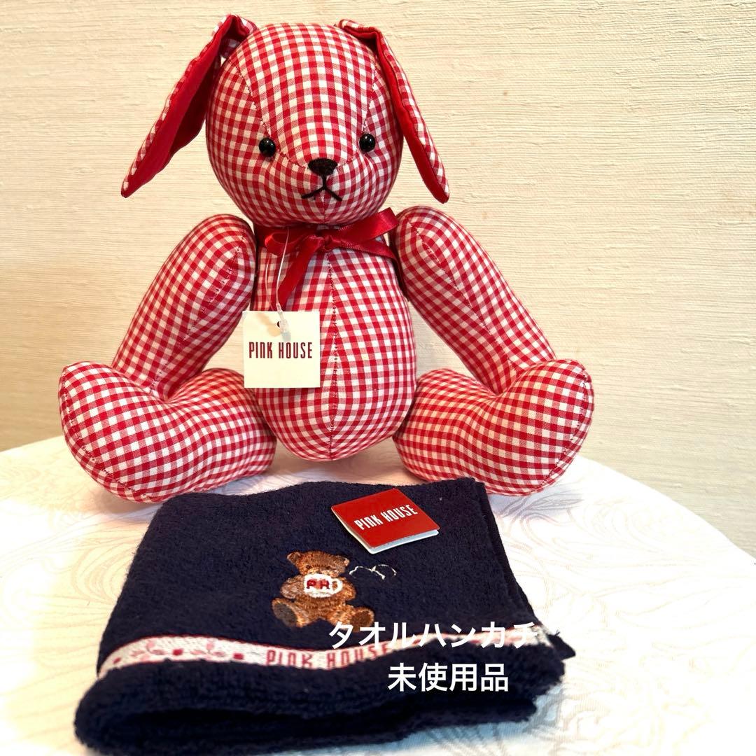 ピンクハウス うさぎぬいぐるみ【赤ギンガムチェック】 - メルカリ