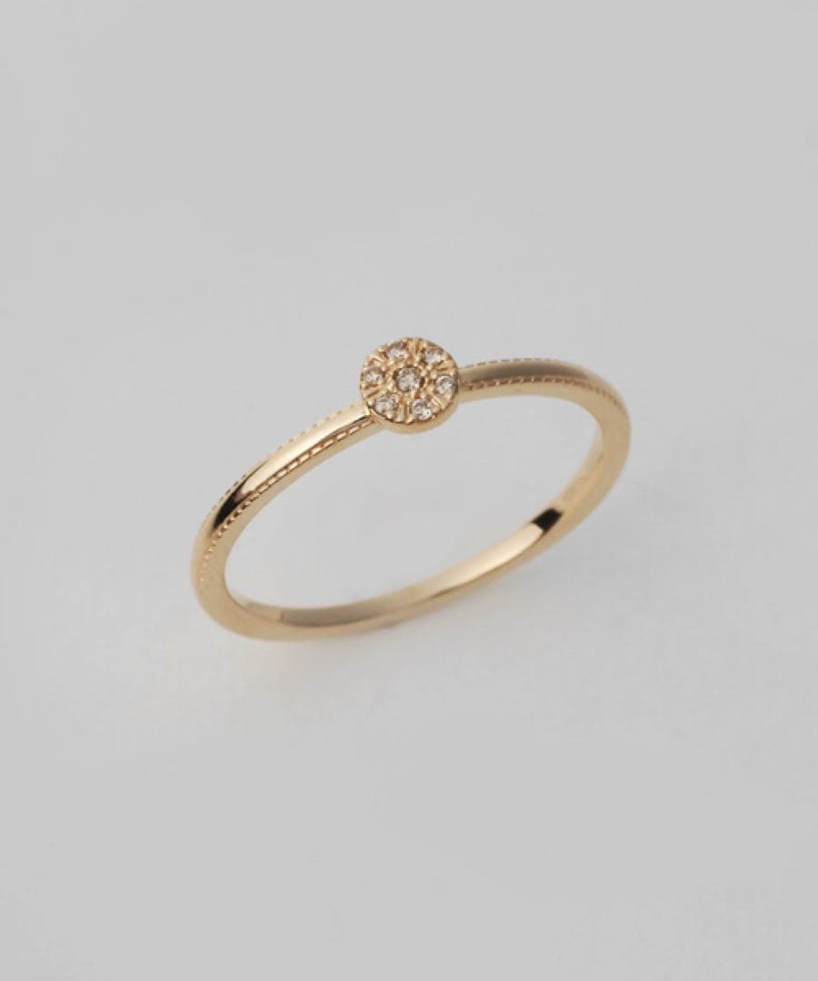 専用ページ‼️ageteアガット K10 13号　ダイヤモンド　リング