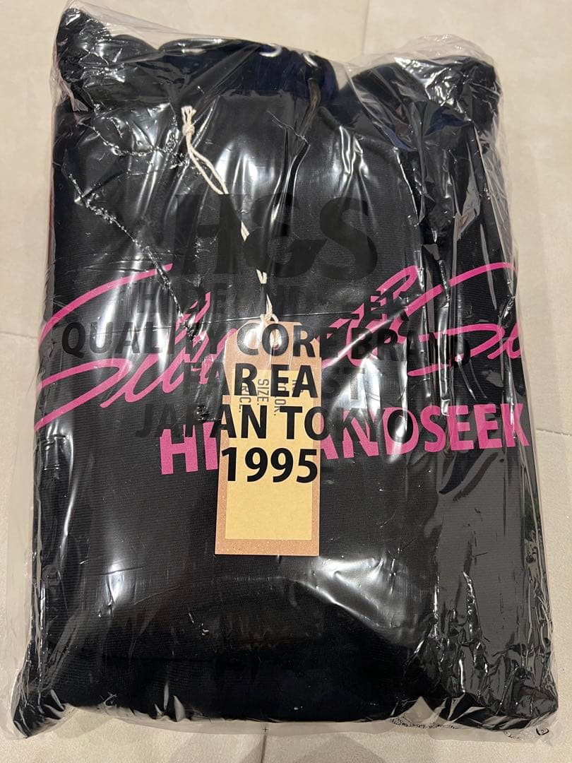 新品　hide and seek パーカー　XL