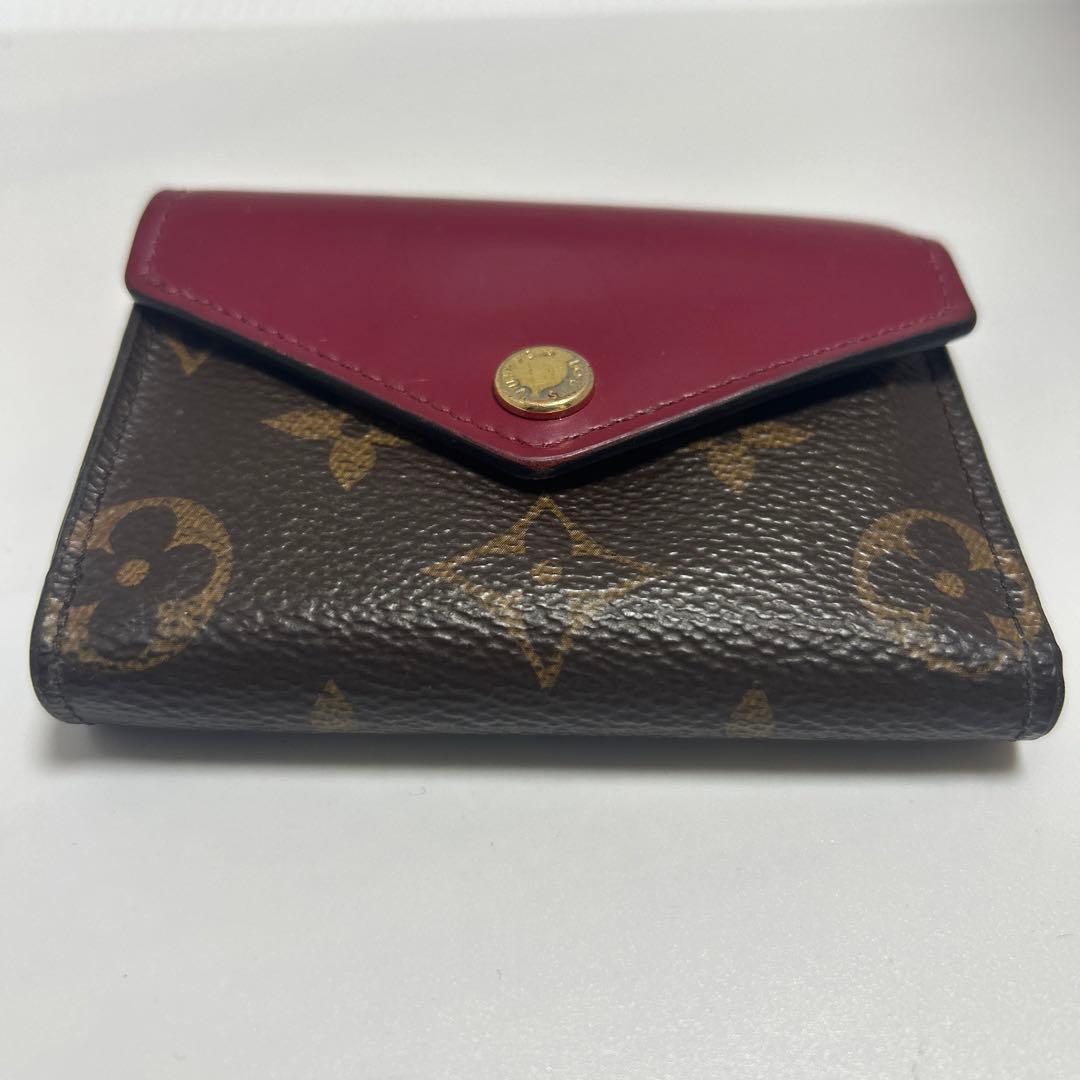 LOUIS VUITTON レッド 三つ折り財布 レッド VUITTON 三つ折り財布 ルイ