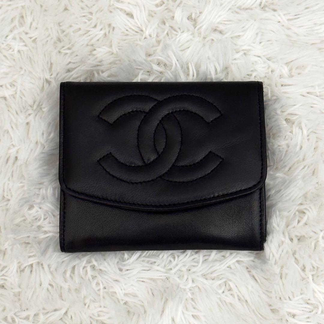 未使用級✨CHANEL シャネル ラムスキン 財布 ケース 小銭入れ