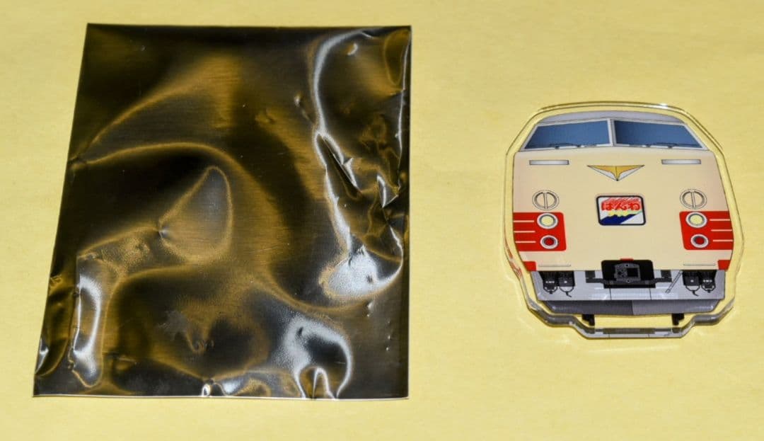 京都鉄博381系特別展示イベント特典　381系アクリルマグネット　はんわライナー