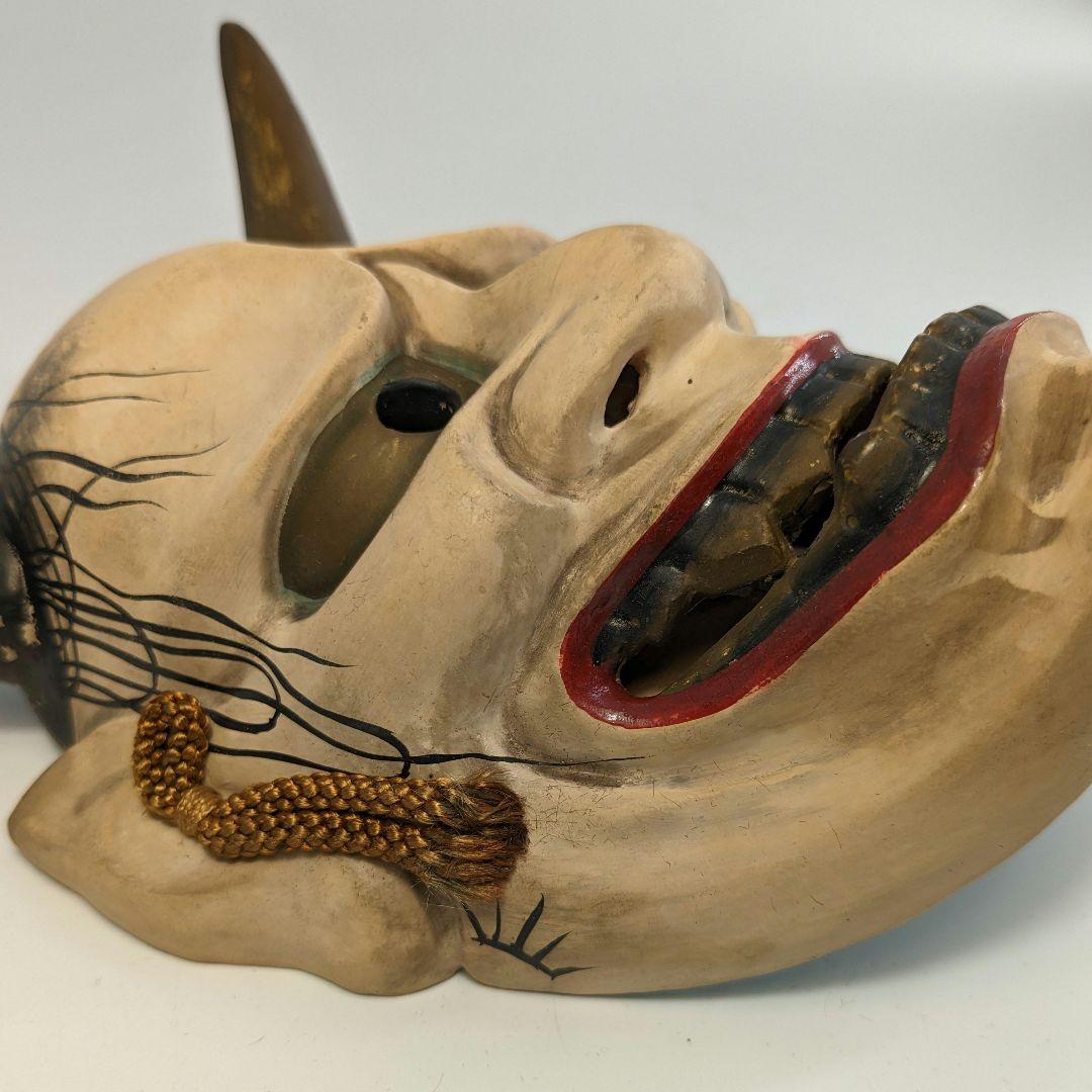 般若面型春画置物 裏絵 隠し絵 色絵陶器 やきもの 珍品 レア 希少 子宝