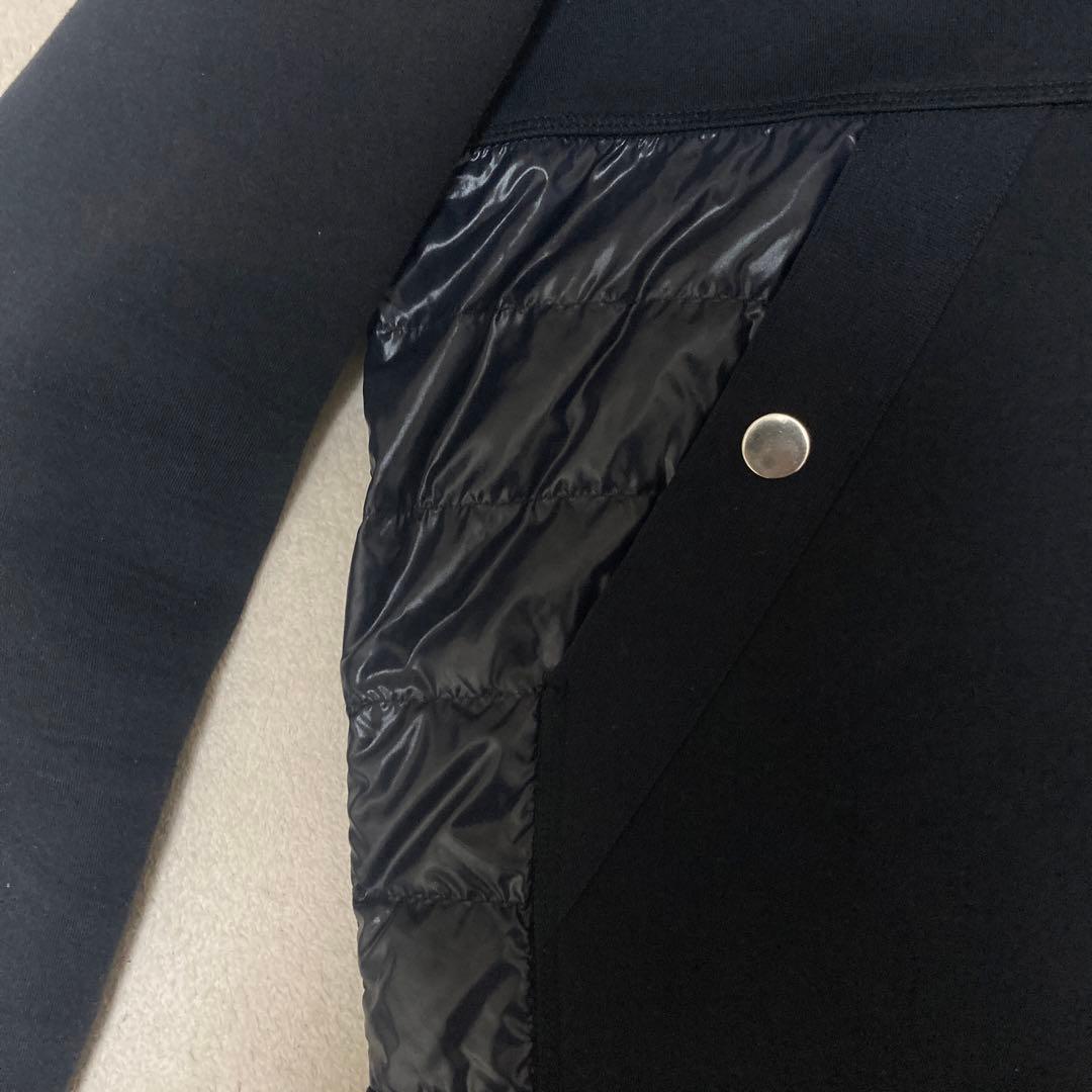 定価14万　MONCLER ネイビー フード付き ダウン　スウェットジャケット