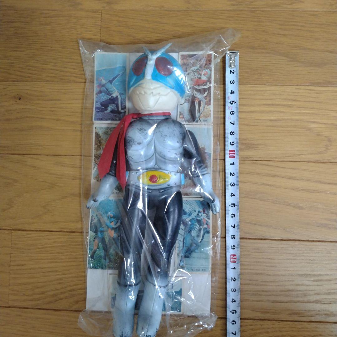 放映当時物　大サイズ　仮面ライダー　昭和レトロ　貴重なブルーマスク　面取れ