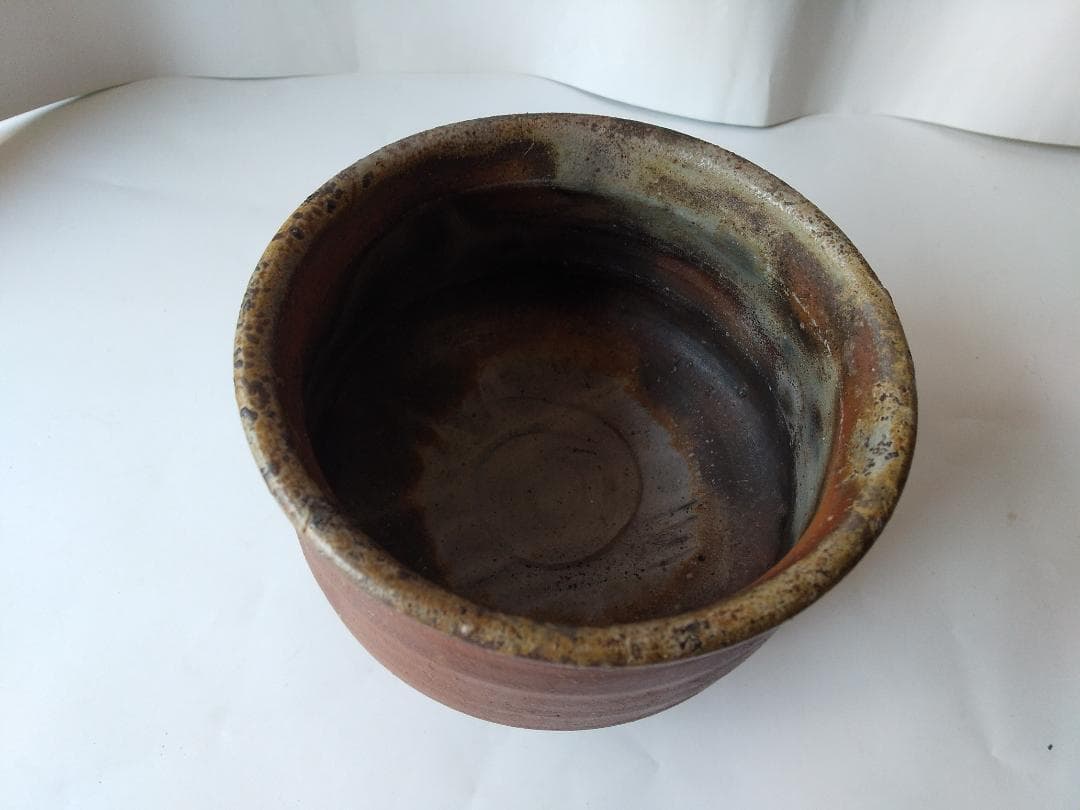 藤原謙 青備前焼 備前茶碗 備前焼茶碗 茶道具 抹茶碗 新品 未使用 です。