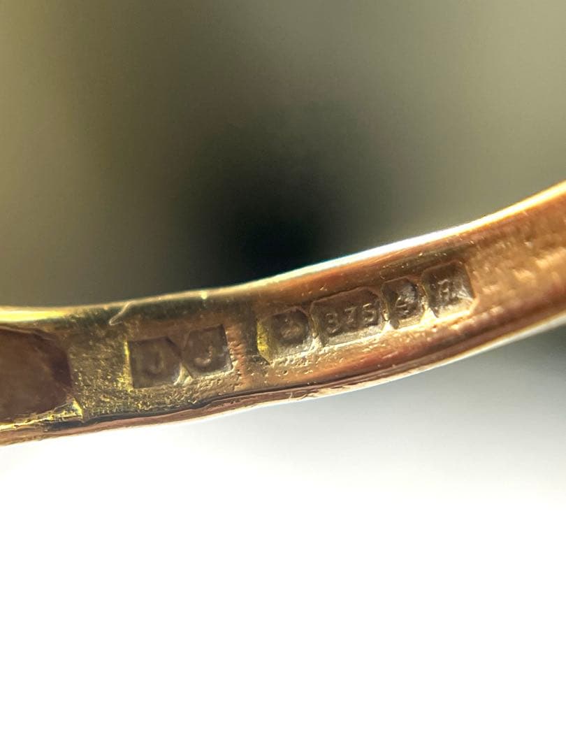 【現品限り】英国 張り合わせ石 ビンテージ オパール　リング 指輪 1974年