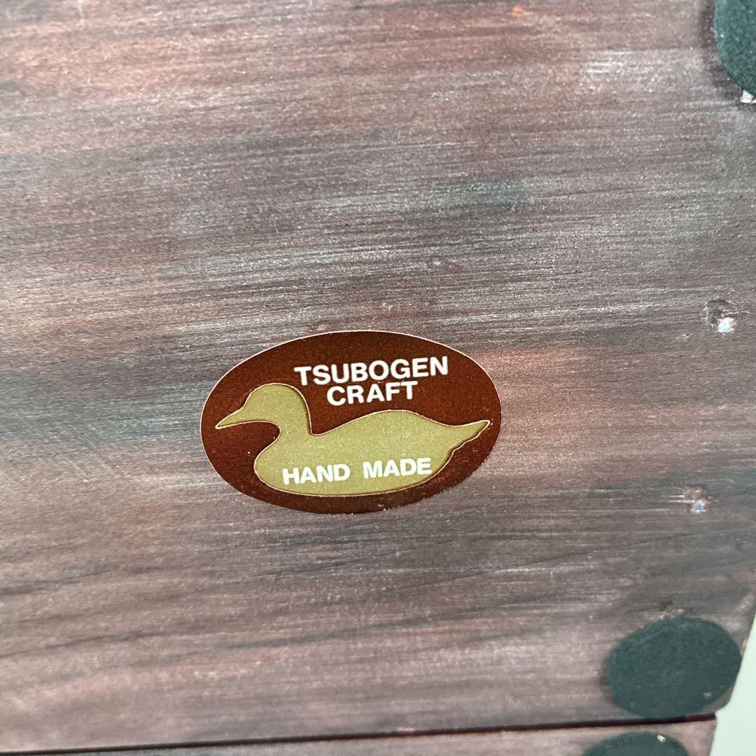 ヴィンテージTSUBOGEN木味ハンドメイド マガモ デコイ ブックエンド 鴨