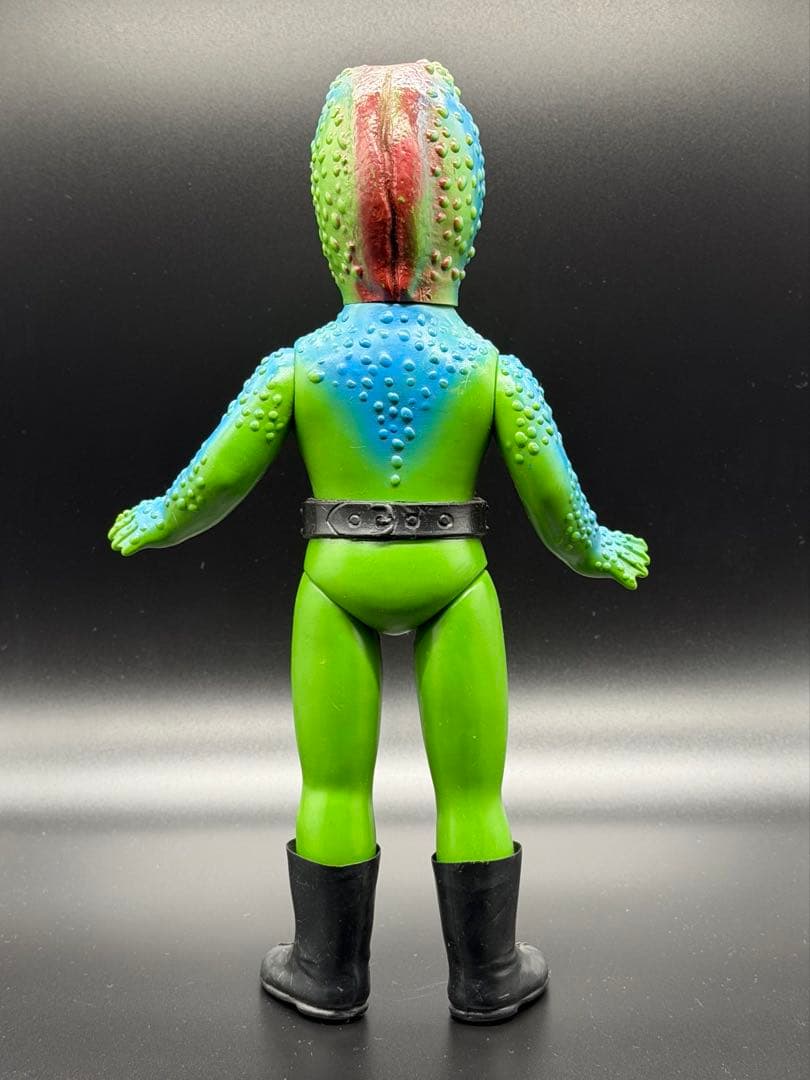 【旧バンダイ製】　怪人 死神カメレオン　スタンダードサイズ ソフビ　希少品