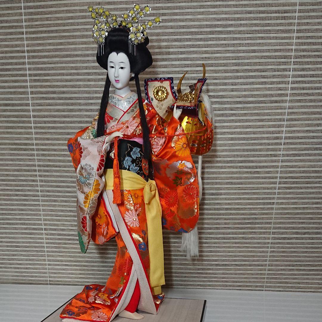 日本人形 八重垣 新品 歌舞伎 八重垣姫 兜 売れ筋 日本髪 着物