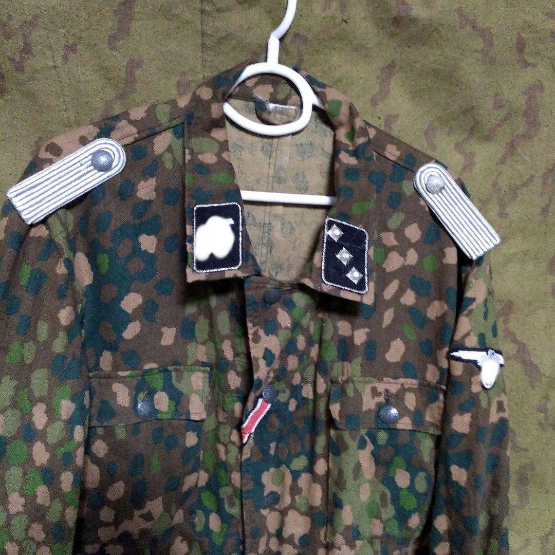 ドイツ軍 M44ドットパターン瓦礫迷彩服 上下セット ドイツ軍 武装SS 迷彩服