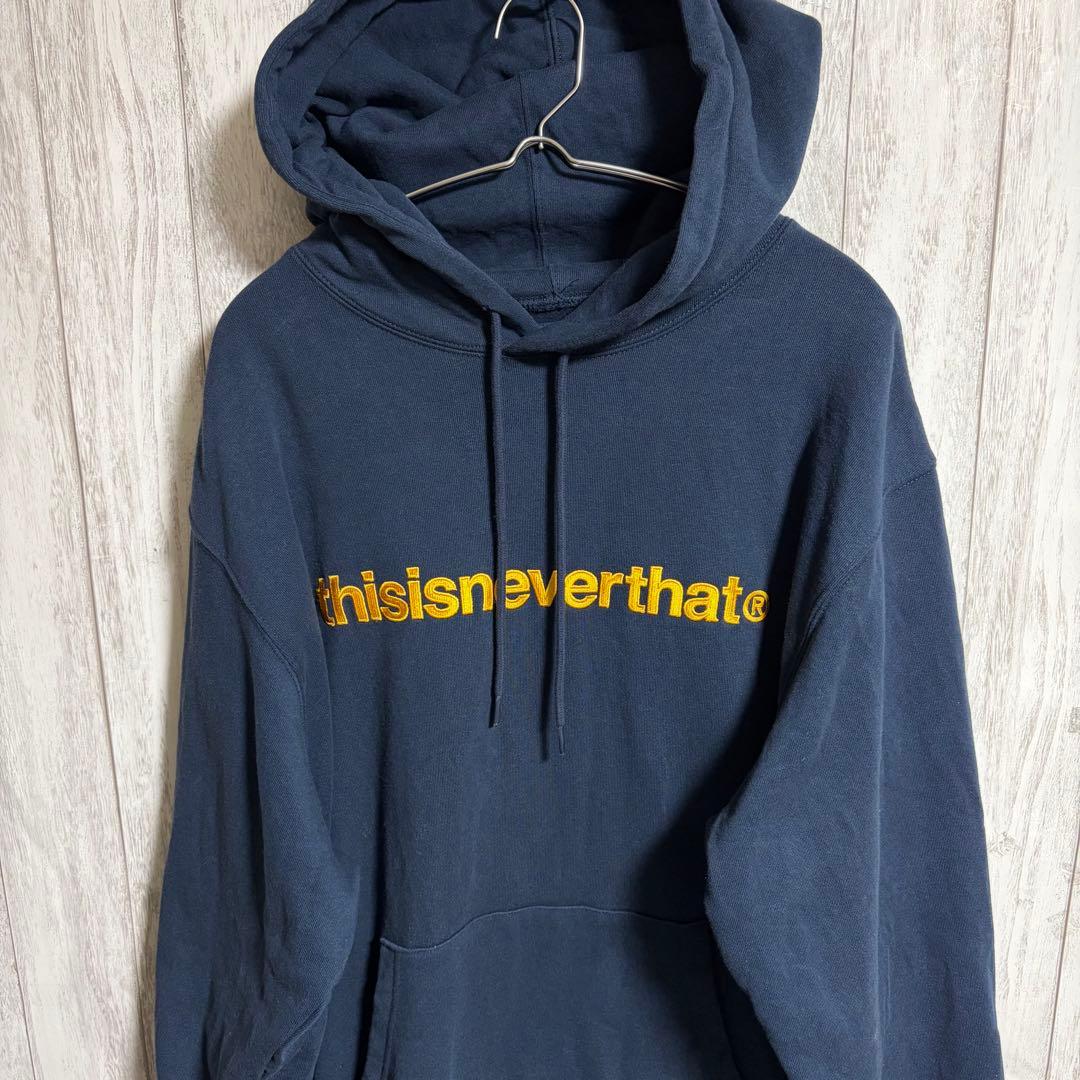 りょうしゅん thisisneverthat 刺繍ロゴ パーカー L