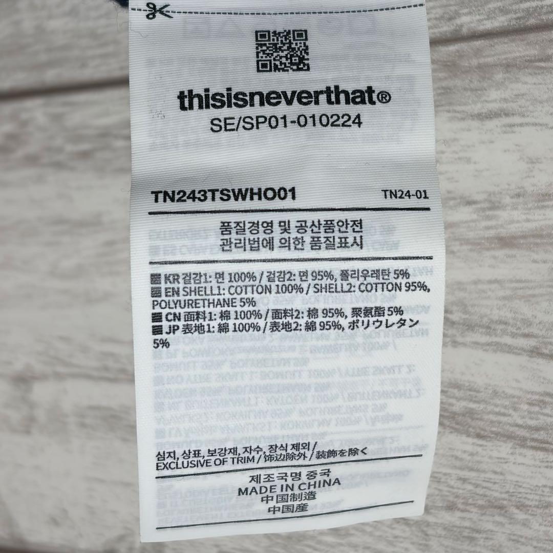 りょうしゅん thisisneverthat 刺繍ロゴ パーカー L