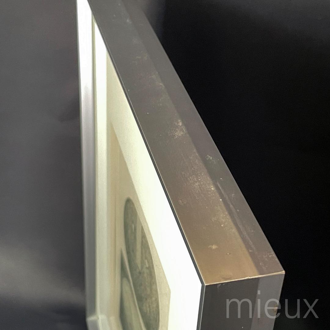 上野山エイシ「父と子」エッチング 額付 サイン入り 中古 汚れあり