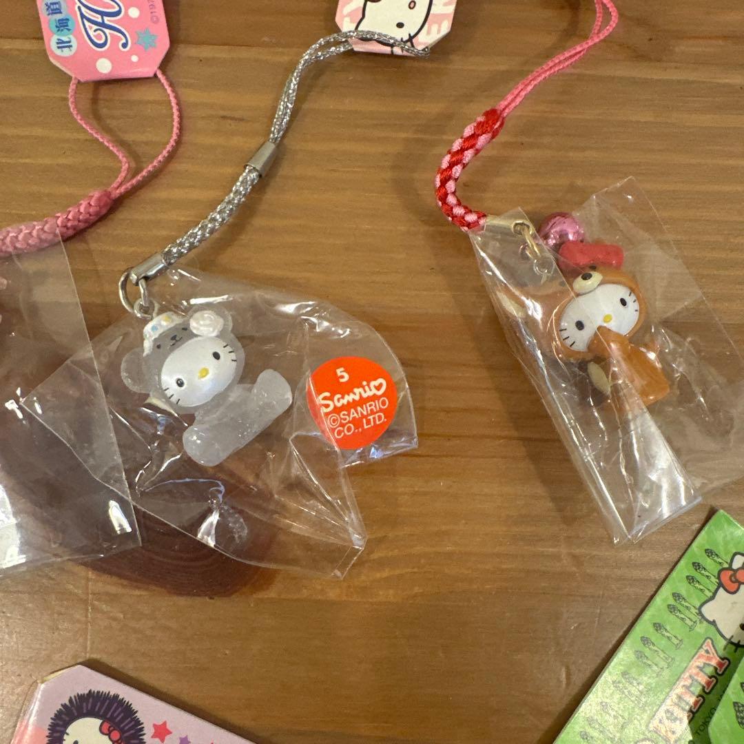 ハローキティ 平成レトロ 2002-2003 ご当地ストラップ まとめ売り