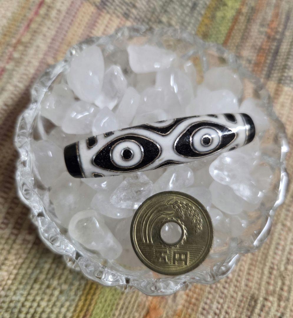 057 天珠 龍眼銀線天珠 龍六眼 dzibeads！