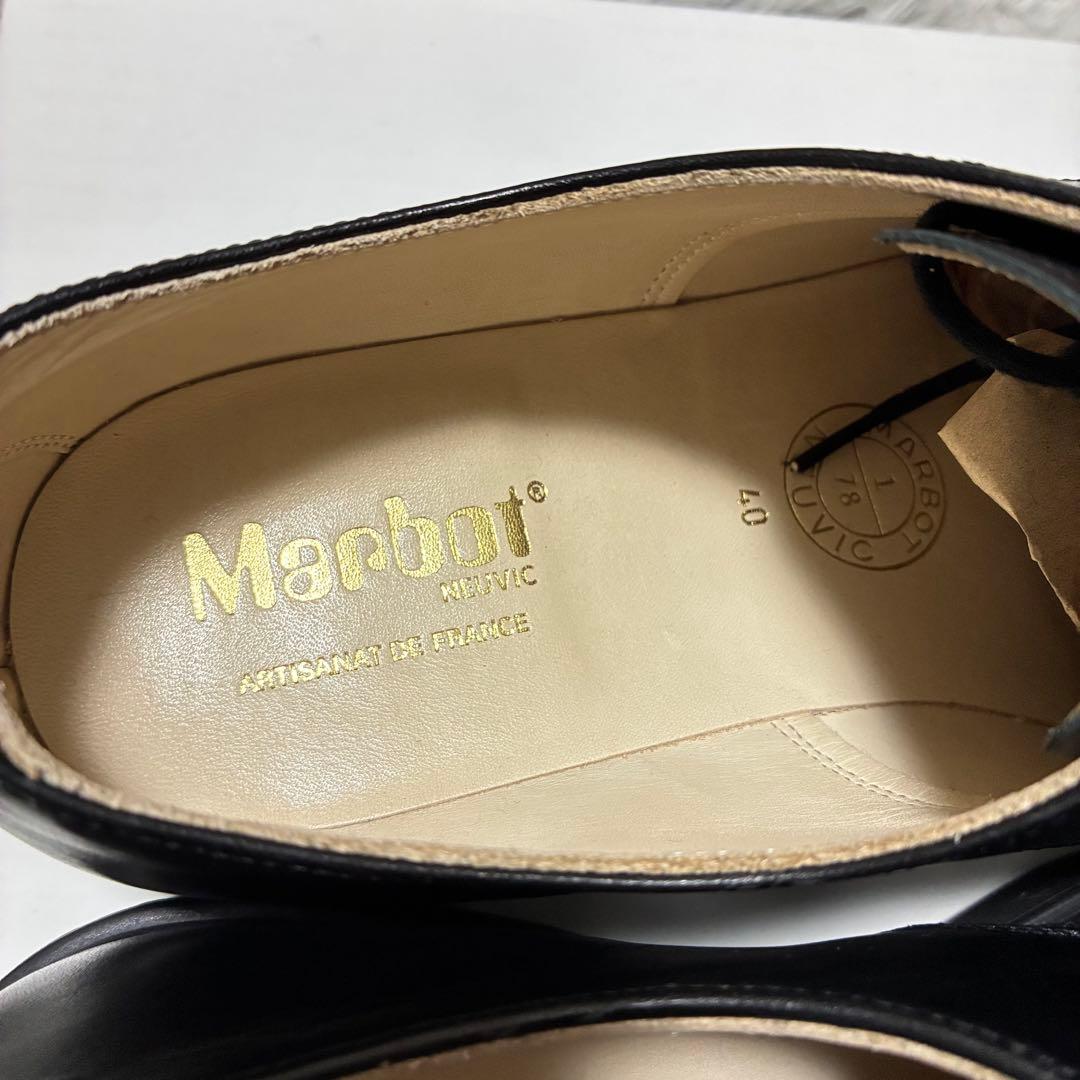 【良品】Marbot ポストマン 本革 40 BLACK〈定価44,000円〉