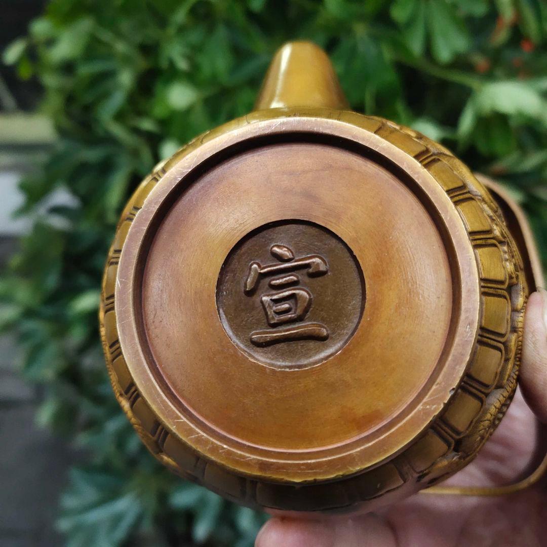 龍鳳呈祥提梁茶壺 装飾品 工芸品 美術品 置物