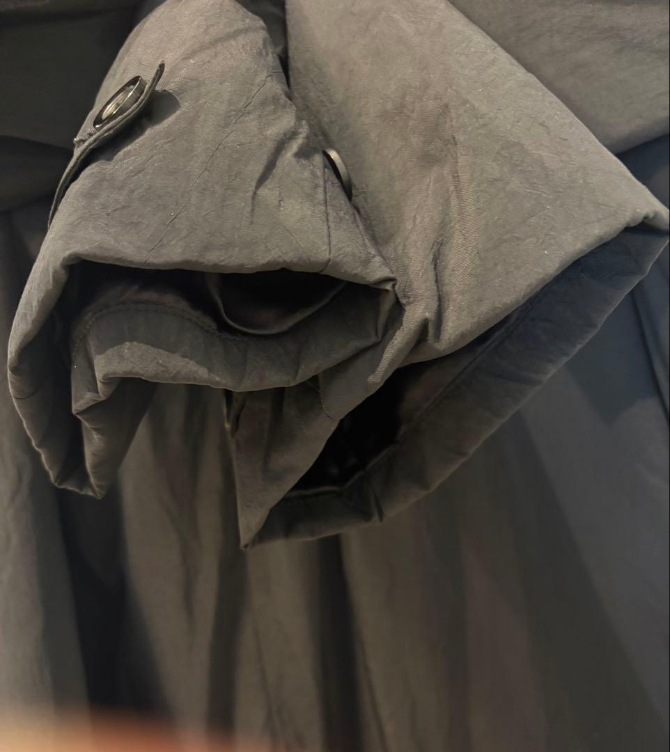 EMPORIO ARMANI 中綿入り 黒 ロングコート Ｌ