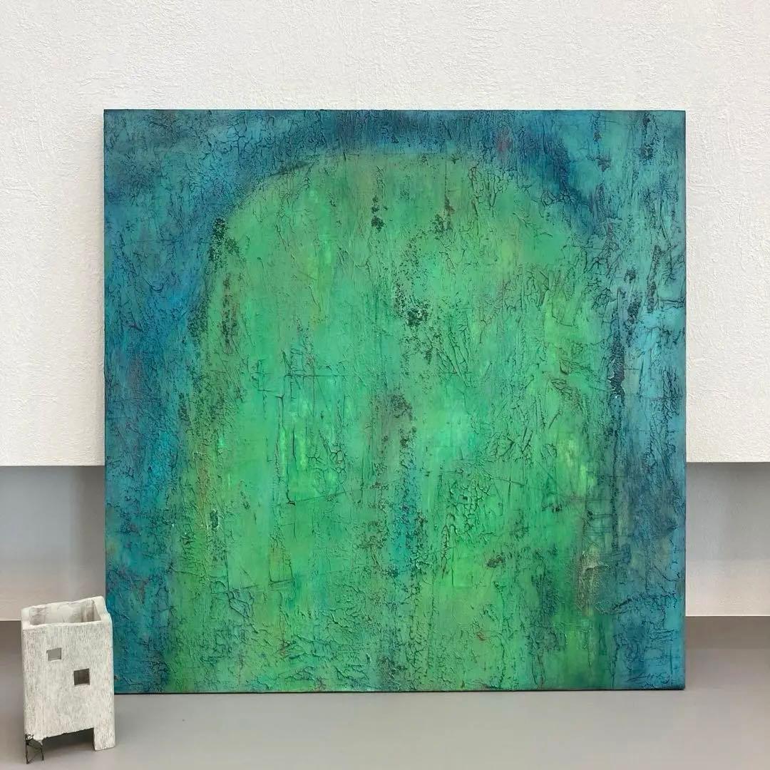 絵画 アクリル画 北欧 アート 抽象画 爽やか インテリア おしゃれ グリーン