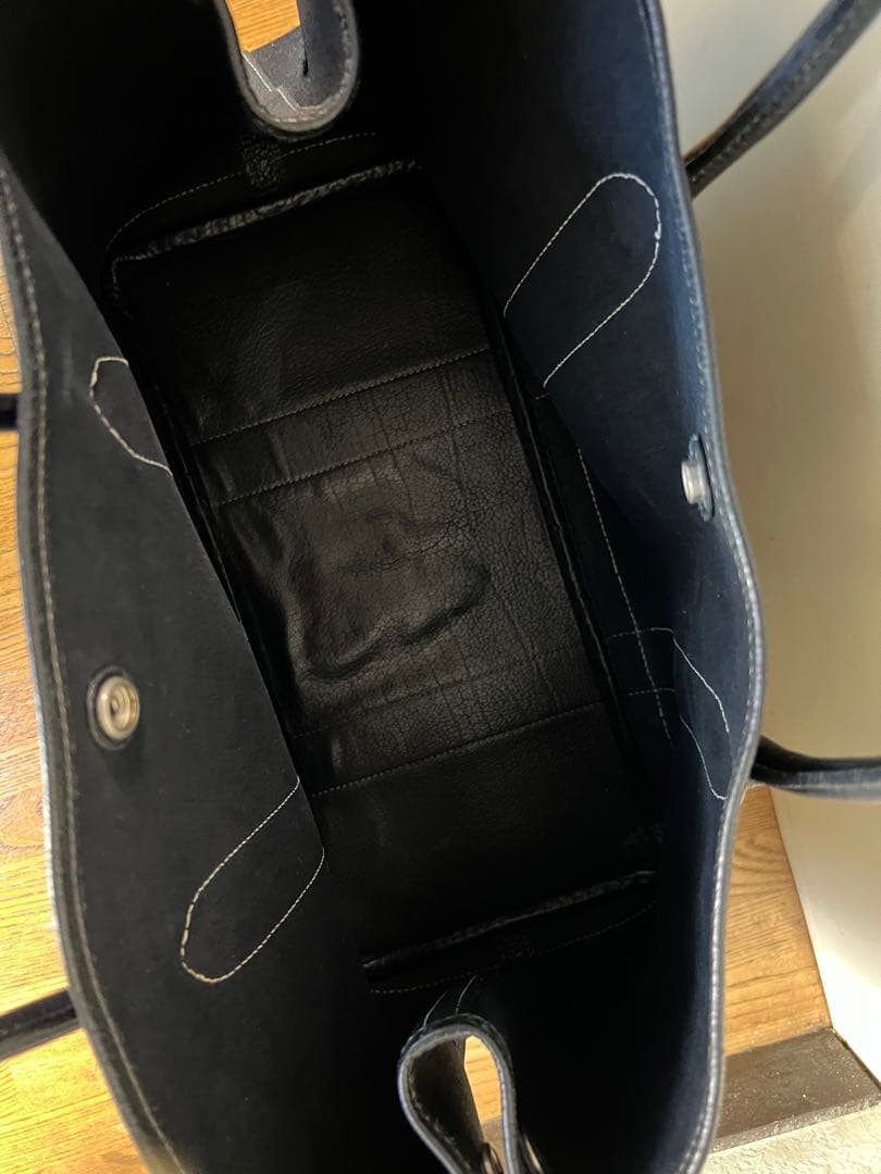 HERMES エルメス ガーデンパーティ PM ブラック トワル トートバッグ