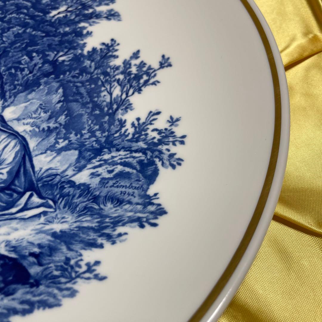 ◇美品・1942年・クリスマスプレート・直径25cm・箱入り◇Meissen◇