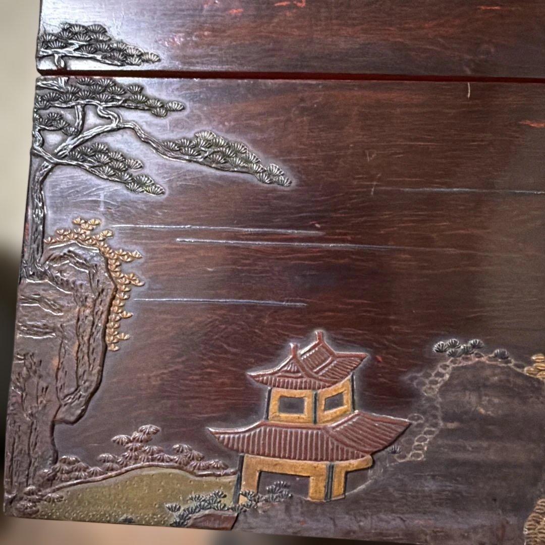 旧家蔵出し 古美術 文庫と硯箱セット - メルカリ