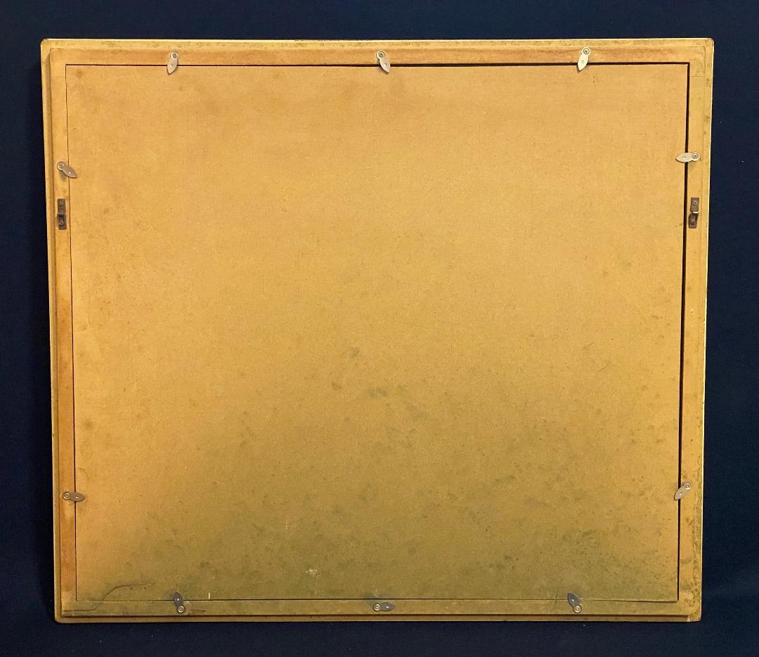 「真作」西田義貞「京都 美山の早春」風景画　油彩画　額装　サイン有り　F10号