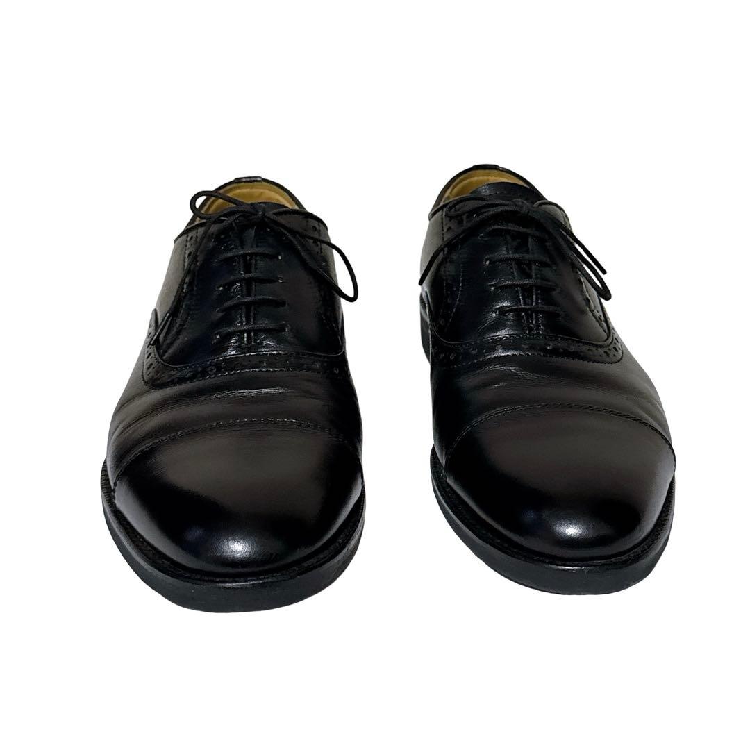 バーバリー ビジネスシューズ 革靴 革 26cm レザー ブラック メンズ 黒