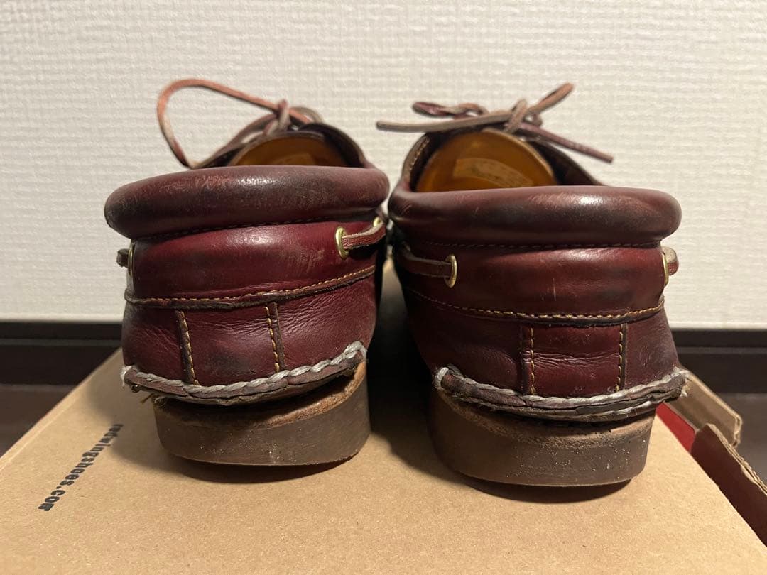 Timberland バーガンディ レザー モカシン