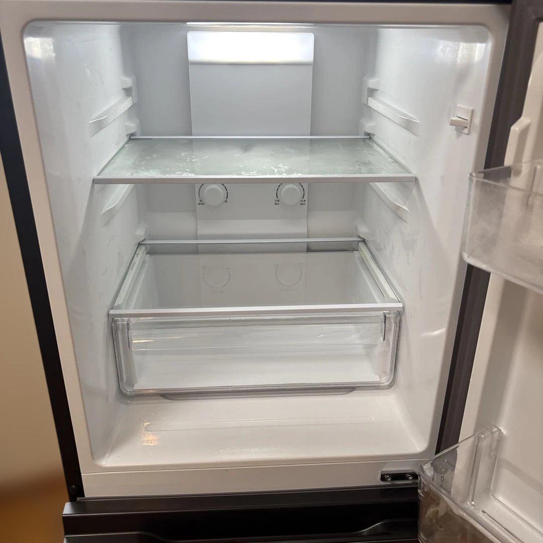 ダークグレー 冷蔵庫 上下二段式