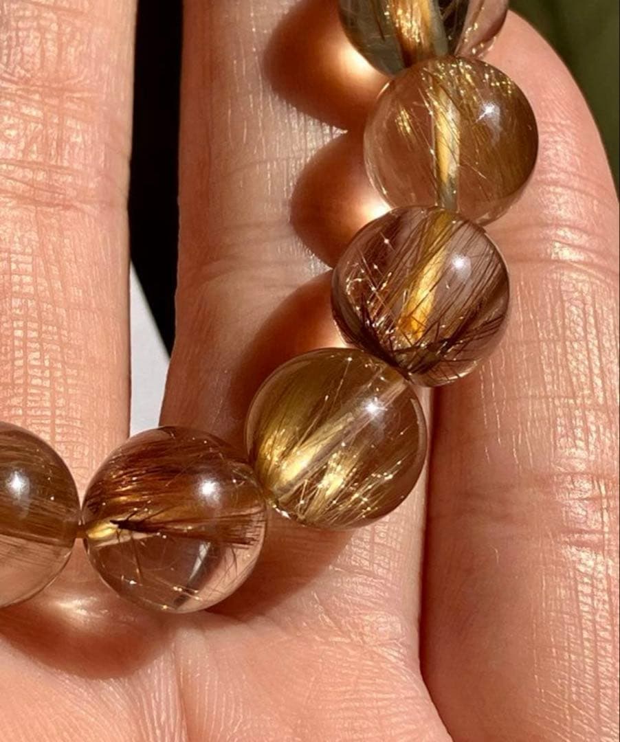 艶、照り、超クリア♪高品質5Aグレード✨タイガールチルクォーツのブレスレット