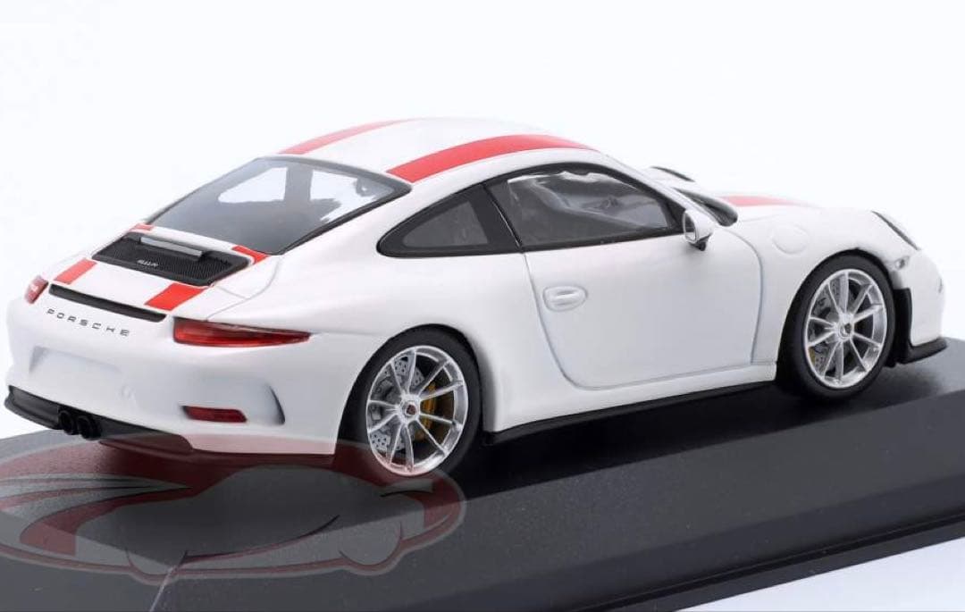 1/43 Porsche 911 R 2016MY ホワイト&レッドストライプ