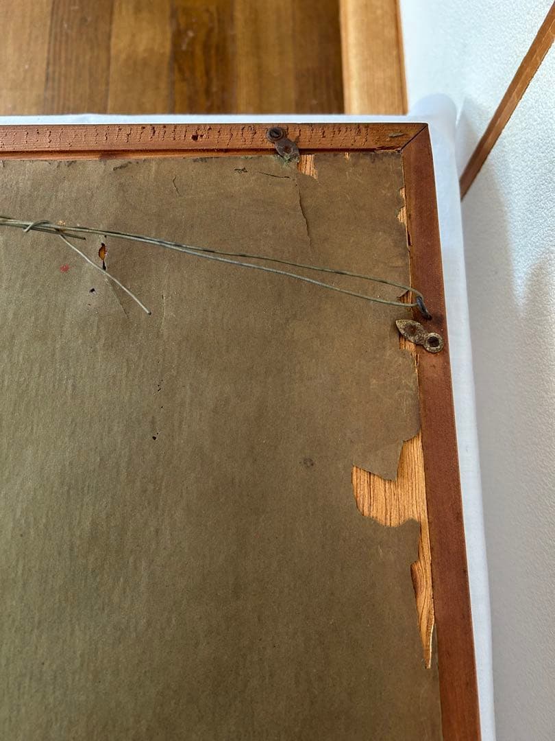 鹿毛正三 1971年パリ モンマルトル ノルヴァン通り 油絵 f3号油彩画