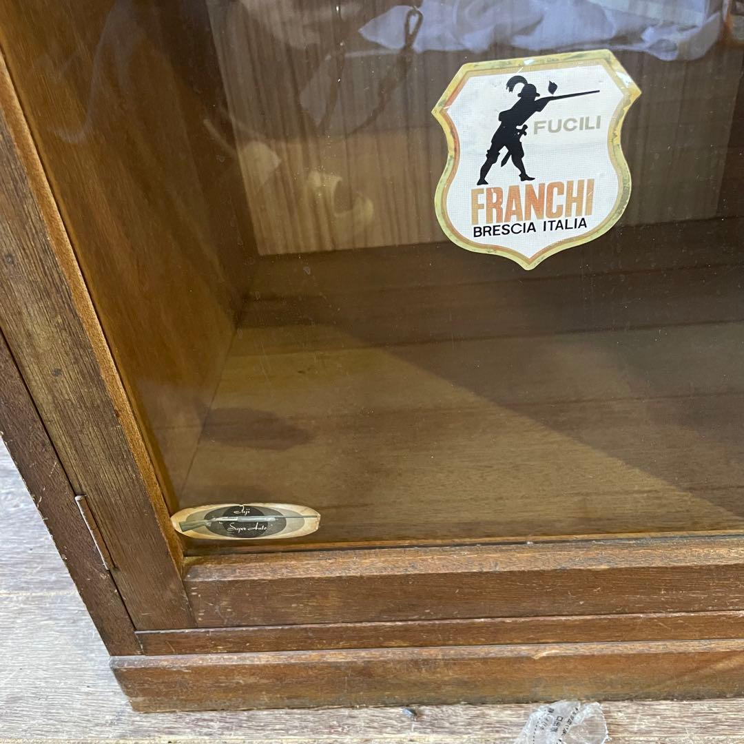 3段ガラス棚 ヴィンテージ家具 古家具 アンティーク キャビネット