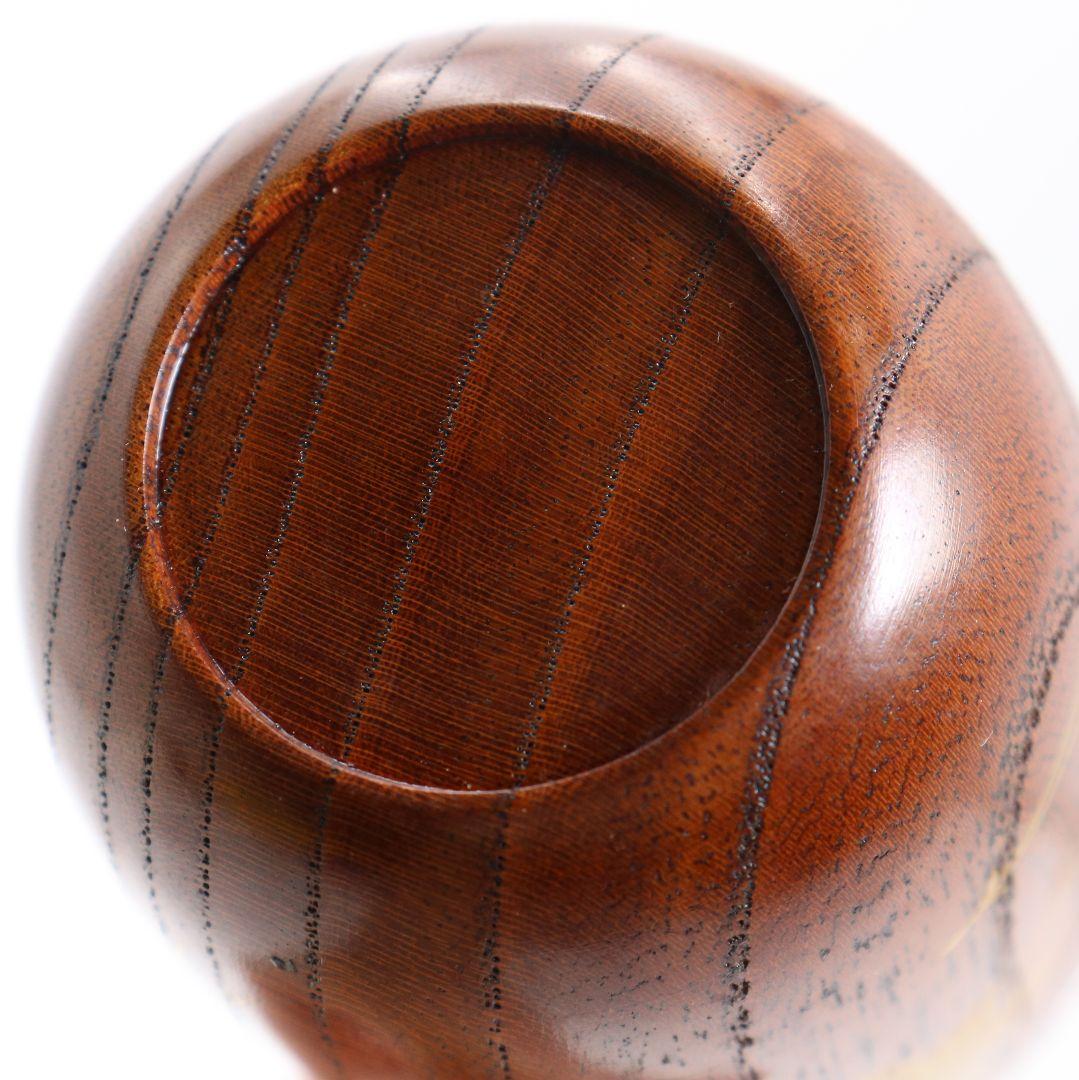 多田桂寛作 虫蒔絵 欅中棗 茶道具 共箱共布 V808