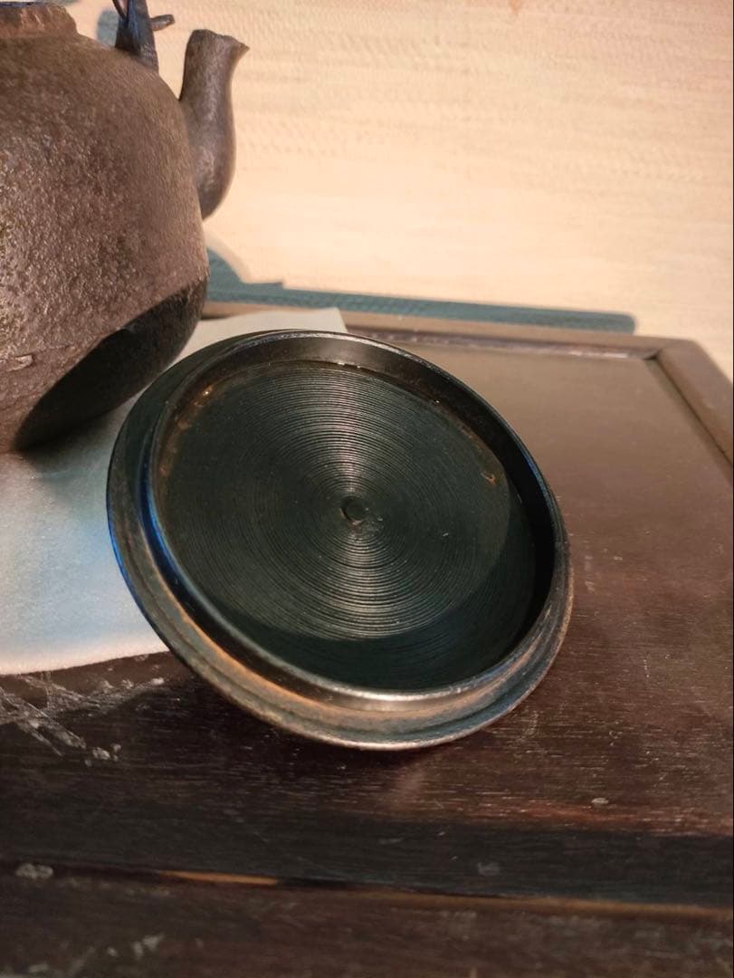 専用ページ 鉄瓶 大日本釜師長 名越昌晴造 柚子肌 昭和初期